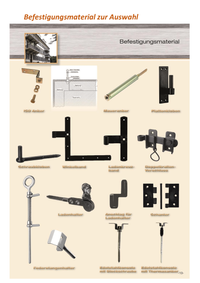 Befestigungsmaterial Holz Fensterl&auml;den