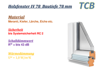 Holzfenster Profil IV78 Tischlerei Construct &amp; Beschlaghandel Potsdam