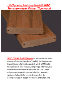 LifeCycle by MoistureShield&reg; WPC Terrassendiele, Farbe Tigerwood-1